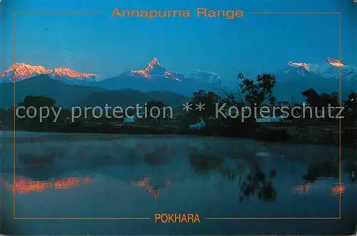 AK / Ansichtskarte Pokhara Annapurna Range Kat. Nepal