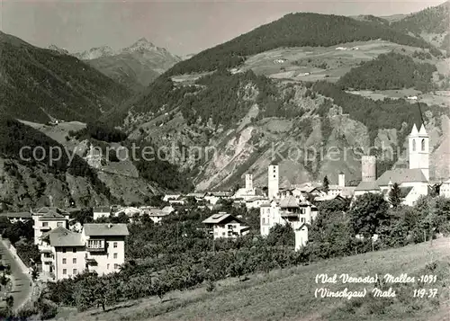 AK / Ansichtskarte Mals Suedtirol Panorama  Kat. Mals Vinschgau