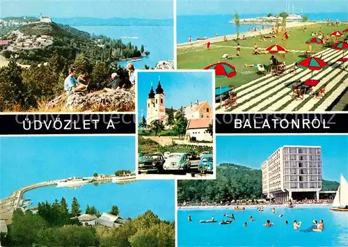 AK / Ansichtskarte Balaton Plattensee Panorama Strand Bucht  Kat. Ungarn