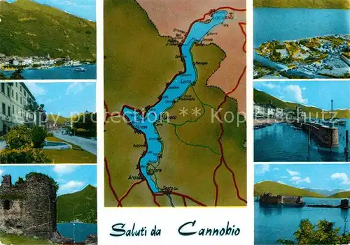 AK / Ansichtskarte Cannobio Lago Maggiore Hafen Burg Panorama  Kat. Italien