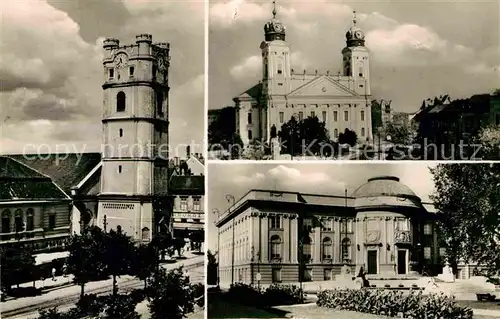 AK / Ansichtskarte Debrecen Debrezin Kirche Hauptplatz Museum