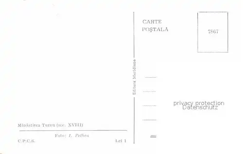 AK / Ansichtskarte Turnu Severin Mehedintj Manastirea Kloster Kat. Rumaenien