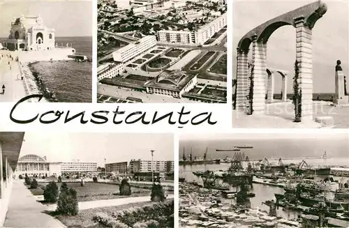 AK / Ansichtskarte Constanta Casino Strandpromenade Denkmal Hafen Platz Denkmal Kat. Constanta