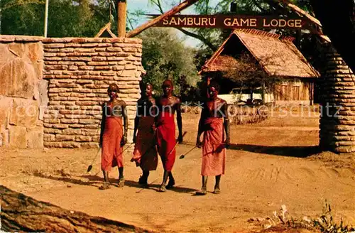 AK / Ansichtskarte Kenya Near an East African Game Lodge