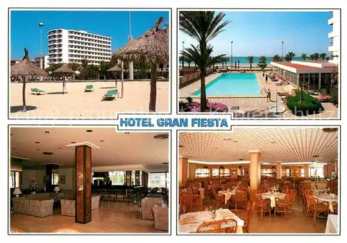 AK / Ansichtskarte Playa de Palma Mallorca Hotel Gran Fiesta Restaurant Swimming Pool Kat. Spanien
