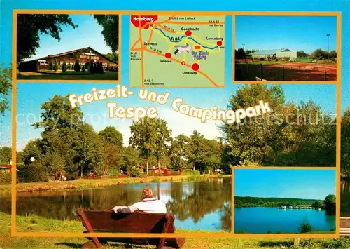 AK / Ansichtskarte Tespe Freizeit und Campingpark Bungalows Tennis Kat. Tespe