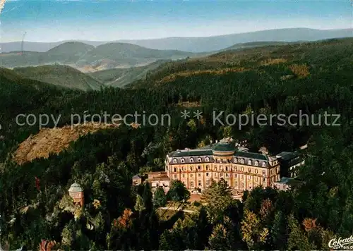 AK / Ansichtskarte Buehl Baden Kurhaus Schloss Buehlerhoehe Schwarzwaldhochstrasse Fliegeraufnahme Kat. Buehl