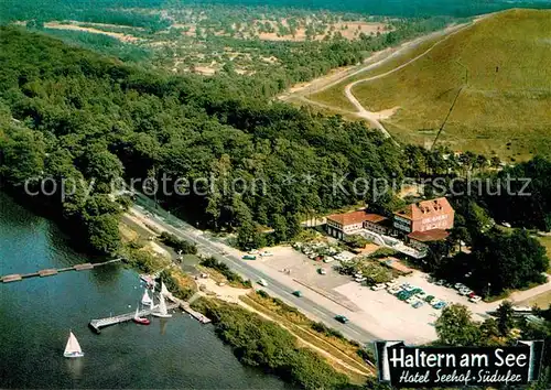 AK / Ansichtskarte Haltern See Fliegeraufnahme Hotel Seehof 