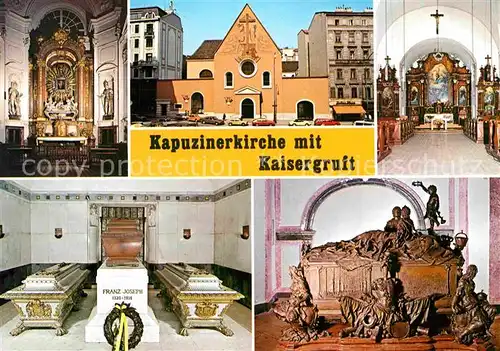AK / Ansichtskarte Wien Kapuzinerkirche mit Kaisergruft Kat. Wien