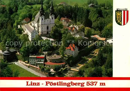 AK / Ansichtskarte Linz Donau Fliegeraufnahme Wallfahrstbasilika Poestlingberg Kat. Linz