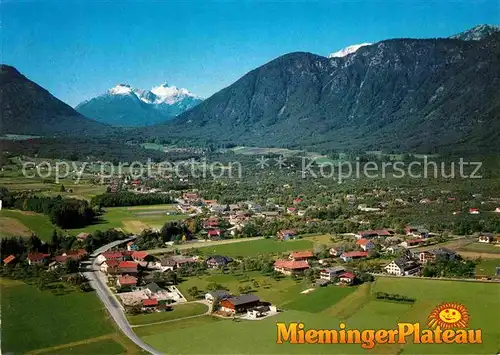 AK / Ansichtskarte Mieminger Plateau Fliegeraufnahme Kat. Oesterreich