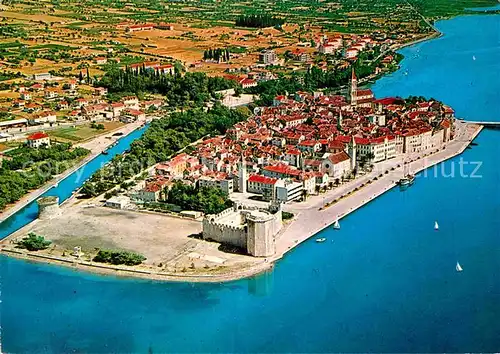 AK / Ansichtskarte Trogir Trau Fliegeraufnahme Kat. Trogir