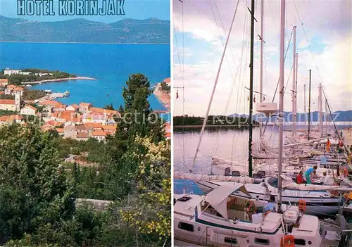 AK / Ansichtskarte Zadar Zadra Zara Turisthotel Korinjak Hafen  Kat. Kroatien