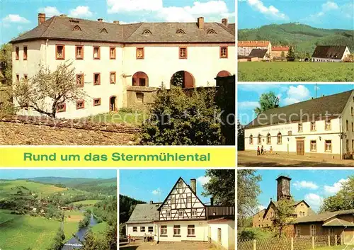 AK / Ansichtskarte Augustusburg Schloss Torhaus Zschopautal Gaststaette Sternmuehle Goldener Hahn Kat. Augustusburg