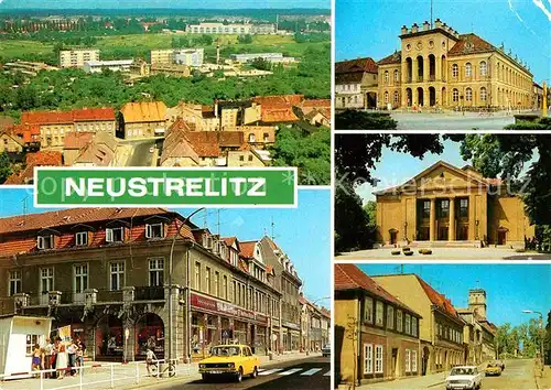 AK / Ansichtskarte Neustrelitz Rathaus Wilhelm Pieck Strasse Friedrich Wolf Theater  Kat. Neustrelitz