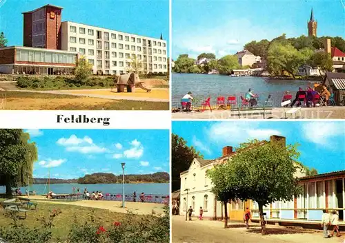 AK / Ansichtskarte Feldberg Mecklenburg FDGB Erholungsheim Freundschaft Bettenhaus Terrasse Haussee Kat. Feldberger Seenlandschaft