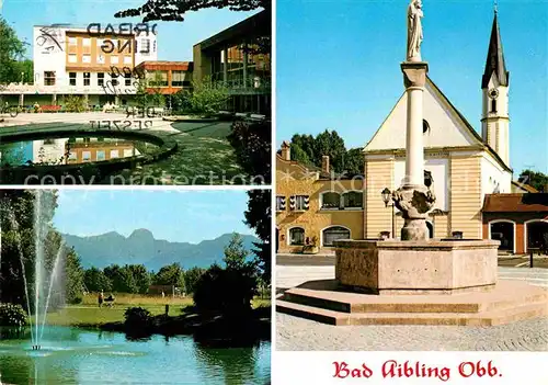 AK / Ansichtskarte Bad Aibling Kurhaus Marienplatz Alpenkette Denkmal Kat. Bad Aibling