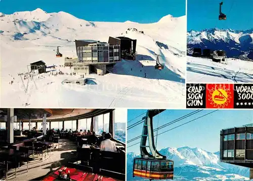 AK / Ansichtskarte Crap Sogn Gion Laax Flims Skigebiet Seilbahn  Kat. Crap Sogn Gion