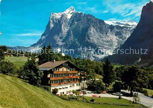 AK / Ansichtskarte Grindelwald Hotel Lauberhorn mit Wetterhorn Kat. Grindelwald