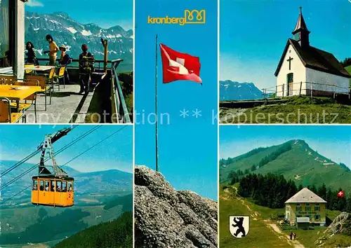 AK / Ansichtskarte Kronberg Saentis Seilbahn Bergkirche Kat. Kronberg