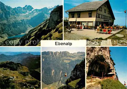 AK / Ansichtskarte Ebenalp Seealpsee Altmann Saentis Berggasthaus Kat. Ebenalp