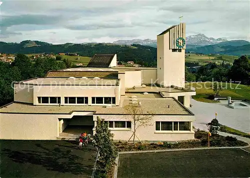 AK / Ansichtskarte Teufen AR Kirche mit Saentis Kat. Teufen