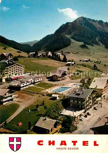 AK / Ansichtskarte Chatel Aillon Fliegeraufnahme Autour de la Piscine Kat. Chatelaillon Plage