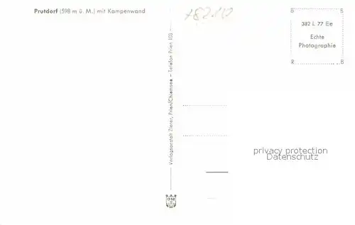 AK / Ansichtskarte Prutdorf mit Kampenwand Kat. Prien a.Chiemsee
