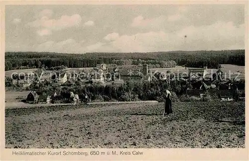 AK / Ansichtskarte Schoemberg Schwarzwald Panorama Kat. Schoemberg