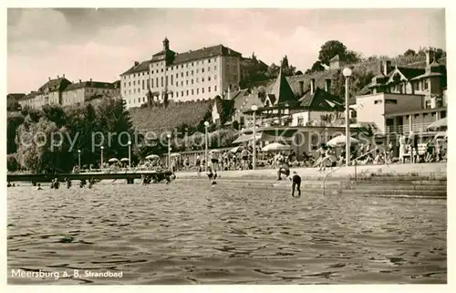 AK / Ansichtskarte Meersburg Bodensee Strandbad Kat. Meersburg