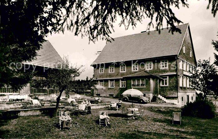 Ak Ansichtskarte Escheck Gasthaus Pension Loewen Kat Schoenwald Im