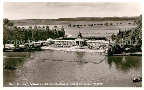 AK / Ansichtskarte Bad Duerrheim Sole Strandbad Kat. Bad Duerrheim