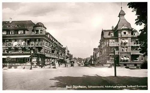 AK / Ansichtskarte Bad Duerrheim Strassenpartie Kat. Bad Duerrheim