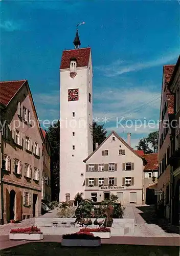 AK / Ansichtskarte Leutkirch Gaenselieselbrunnen Bockturm Kat. Leutkirch im Allgaeu