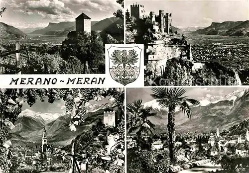 AK / Ansichtskarte Meran Merano Schloss Burg Gesamtansicht Kirche