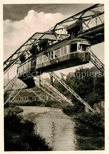 AK / Ansichtskarte Elberfeld Wuppertal Schwebebahn Kat. Wuppertal