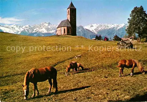 AK / Ansichtskarte Hafling Meran Kirche Sankt Caterina Kat. Avelengo Suedtirol