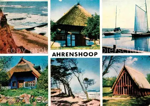 AK / Ansichtskarte Ahrenshoop Ostseebad Hohes Ufer Dornenhaus Hafen Kunstkaten Darss Kirche Kat. Ahrenshoop