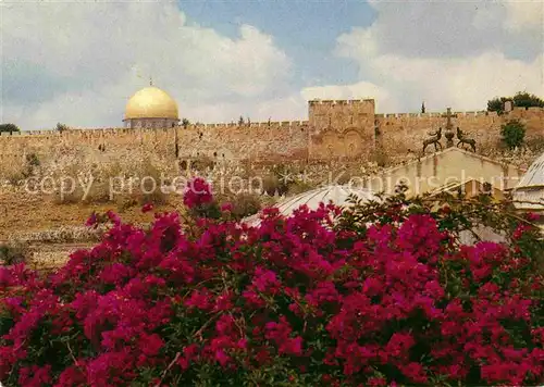 AK / Ansichtskarte Jerusalem Yerushalayim Klagemauer Felsendom Kat. Israel