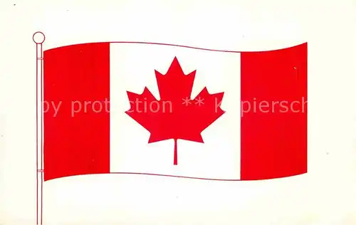 AK / Ansichtskarte Fahnen Kanada Canada  Kat. Heraldik
