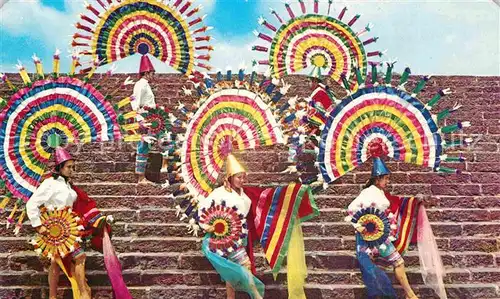 AK / Ansichtskarte Tanz Taenzer Danza del Quetzal Estado de Puebla Mexico