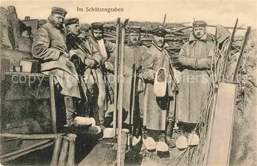 AK / Ansichtskarte Militaria Schuetzengraben das Deutsche Heer im Felde WK1