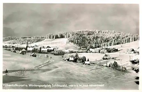 AK / Ansichtskarte Schoenwald Schwarzwald Kurhaus Viktoria Panorama Kat. Schoenwald im Schwarzwald