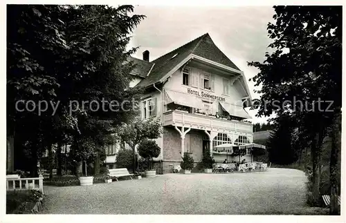 AK / Ansichtskarte Schoenwald Schwarzwald Hotel Sommerberg Kat. Schoenwald im Schwarzwald