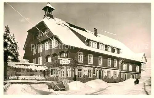 AK / Ansichtskarte Schoenwald Schwarzwald Hotel Hirschen Kat. Schoenwald im Schwarzwald