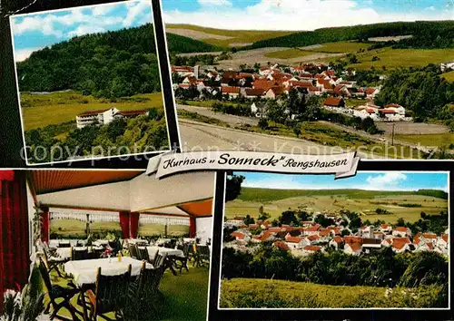 AK / Ansichtskarte Rengshausen Knuellwald Panorama mit Kurhaus Sonneck Kat. Knuellwald