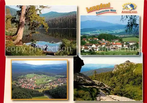 AK / Ansichtskarte Langdorf Regen Landschaftspanorama Bayerischer Wald See Kat. Langdorf