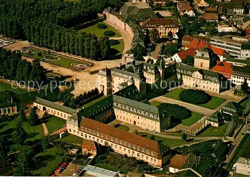 AK / Ansichtskarte Schwetzingen Schloss mit schoenstem Schlossgarten Deutschlands Fliegeraufnahme Kat. Schwetzingen