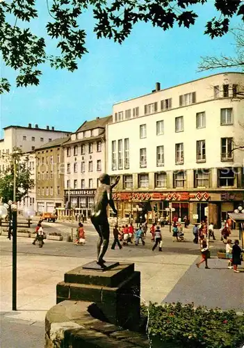 AK / Ansichtskarte Halle Saale Hansering Haus der Presse Denkmal Statue Kat. Halle