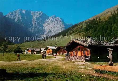 AK / Ansichtskarte Eng Hinterriss Tirol Engalm am Grossen Ahornboden im Karwendel